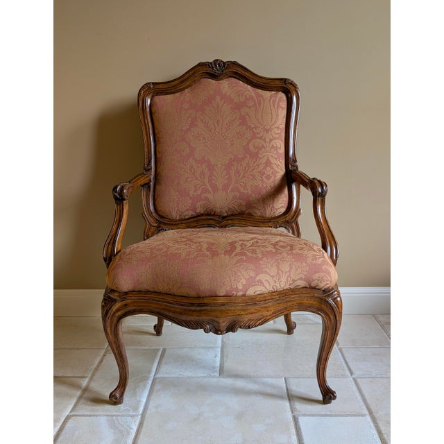 Pair of Michael Taylor Italian Rococo Bergere Chairs For Sale In San Francisco - Image 6 of 8