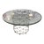 Lexington Silver Base Glass Top Dining Table For Sale