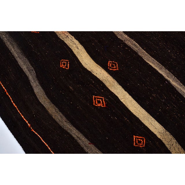 Decorative Vintage Goat Hair Rug For Sale - Image 10 of 10