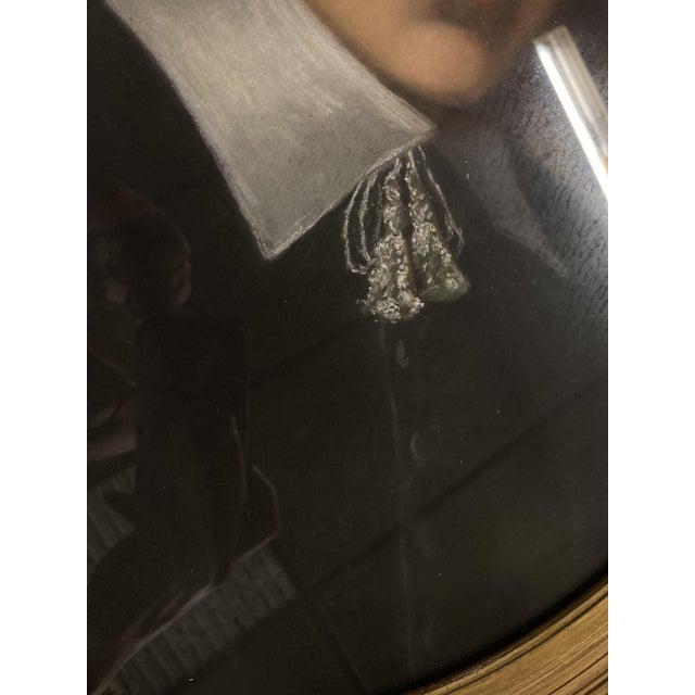 Portrait of a Man, 1800s, Pastel, Framed For Sale - Image 9 of 10