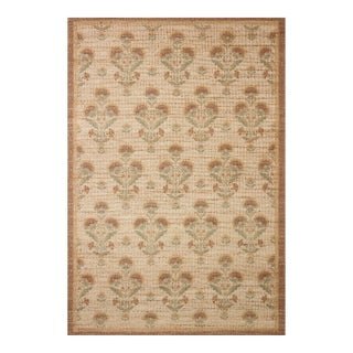 Chris Loves Julia x Loloi Rue Wheat / Sage 5'-0" x 7'-6" Area Rug For Sale