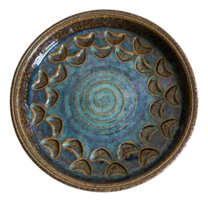 Mid-Century Modern Art Pottery Plate by Michael Andersen, Denmark, 1960s