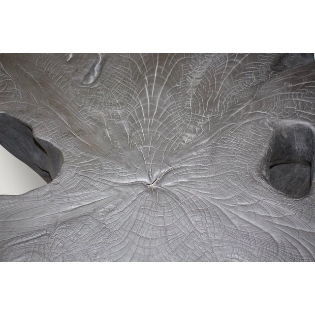 Andrianna Shamaris Organic Charred Teak Wood Coffee Table For Sale - Image 11 of 18