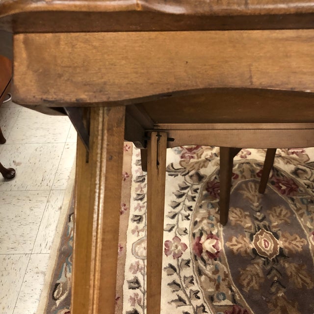 1960s Vintage Stakmore Folding Table and Chairs in Wood and Vinyl Set