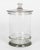 Mid-Century Modern Vintage French Glass Apothecary Jar or Canister, Circa 1950s For Sale - Image 3 of 11