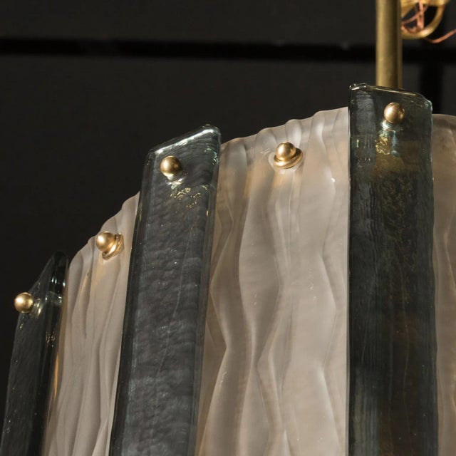 Large Murano Piastra Glass Pendant or Lantern For Sale In Detroit - Image 6 of 11