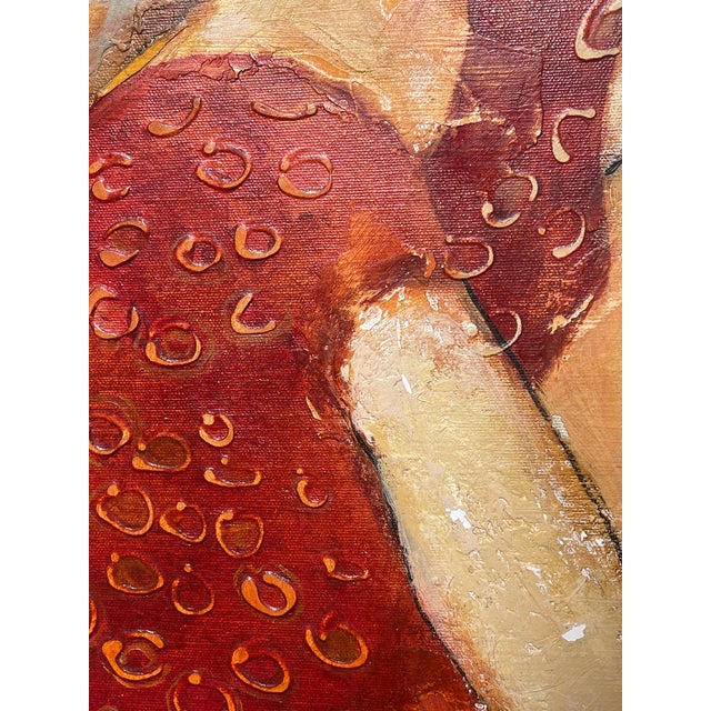 Contemporary Figurative Oil Large Painting "Confidantes" by Sonia Gold For Sale - Image 4 of 9