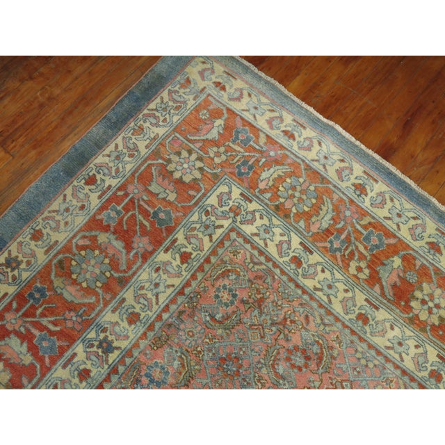 Early 20th Century Zabihi Collection Oversize Persian Bibikabad Rug - 10'8" x 16'7" For Sale - Image 9 of 10
