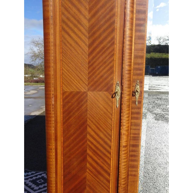Louis XVI Wardrobe in Marquetry and Bronze, 1920s For Sale - Image 4 of 18