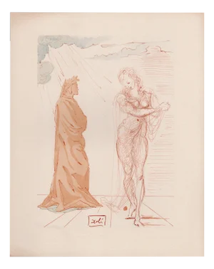 Salvador Dali, The Rescue, 1964, Original Woodcut