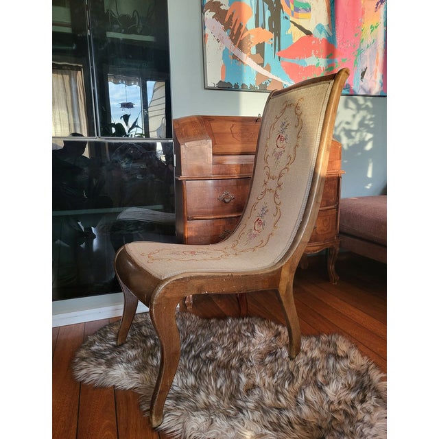 Art Nouveau wooden desk chairs, armchair, dimensions: height 94.5 cm, width 37 cm, depth 40 cm, seat height 40 cm, seat...