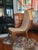 Art Nouveau wooden desk chairs, armchair, dimensions: height 94.5 cm, width 37 cm, depth 40 cm, seat height 40 cm, seat...