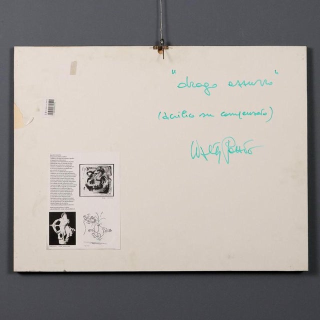 Walter Pozzato, Composition, Acrylic on Plywood For Sale - Image 9 of 11