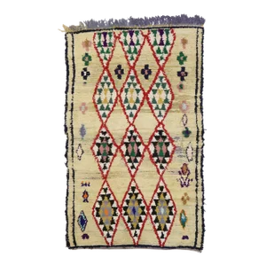 Vintage Moroccan Azilal Rug - 03'11 X 06'04