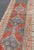 Antique Persian Serab With Tri-Medallion Geometric Design in Red and Steel Blue 2'8 X 9'6 For Sale - Image 4 of 11