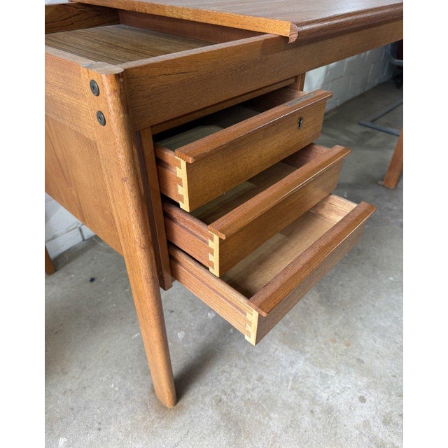 1960s Vintage Danish Teak Desk by Løvig For Sale - Image 5 of 5