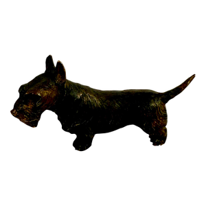 Vintage, Viennese, Bronze Scottie Dog