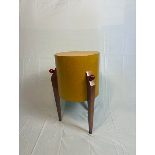 Mid 20th Century MCM Memphis Post Modern Side Table For Sale - Image 9 of 12