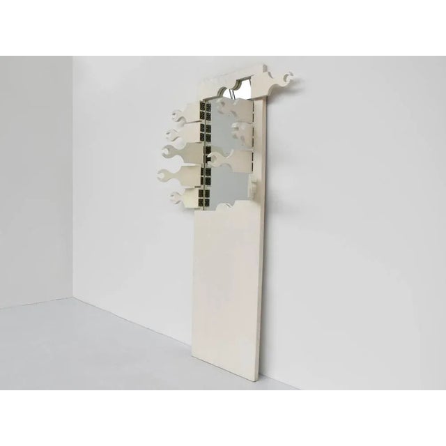 Italian Skorpio Folding Coat Rack with Mirror by Anonima Design for Bonetto, 1970 For Sale - Image 4 of 8