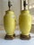 Mid 20th Century Mid 20th Century Baccarat Style Yellow Opaline Glass Japonisme Lamps, Signed Baccarat - a Pair For Sale - Image 5 of 18