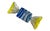 Pop Art Murano Handblown Glass Blue and Yellow Candies, Set/2 For Sale - Image 3 of 4
