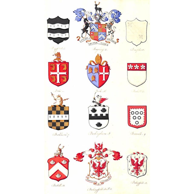 Paper Mid 20th Century Armorial Album For Sale - Image 7 of 12