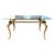 LaBarge Brass Dining Table Desk 1970s For Sale