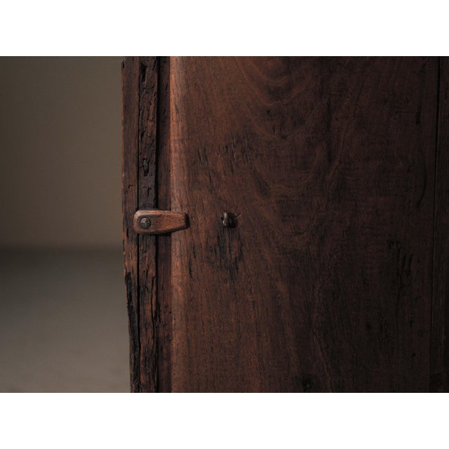 Wood 19th Century Primitive Tree Trunk Cabinet in Chestnut, France For Sale - Image 7 of 18