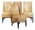 Cowhide Leather Dining Chairs, Set of 4 For Sale