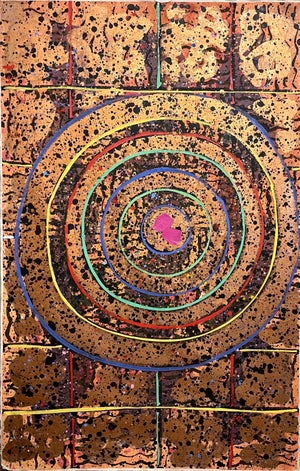 MIng Wang, Chinese American Abstract Expressionist Zen Space Painting WangMing Color School, 1982