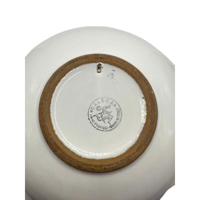 Large Italian Hand-Painted Ceramic Bowl From the “Frutta” Pattern by Caleca For Sale In Birmingham - Image 6 of 16