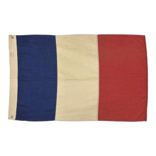 Vintage Sewn Flag of France For Sale