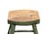 Rustic Bold Distressed Light Sage Green 4 Legs Wood Stool Side Table Stand For Sale - Image 11 of 15