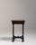 Jacobean 19th Century France Deep Walnut Brown Carved Barley-Twist Pedestal Side Table For Sale - Image 3 of 11