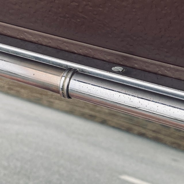 Vintage Chrome Faux Bamboo Rectangular Wall Mirror For Sale In Philadelphia - Image 6 of 13