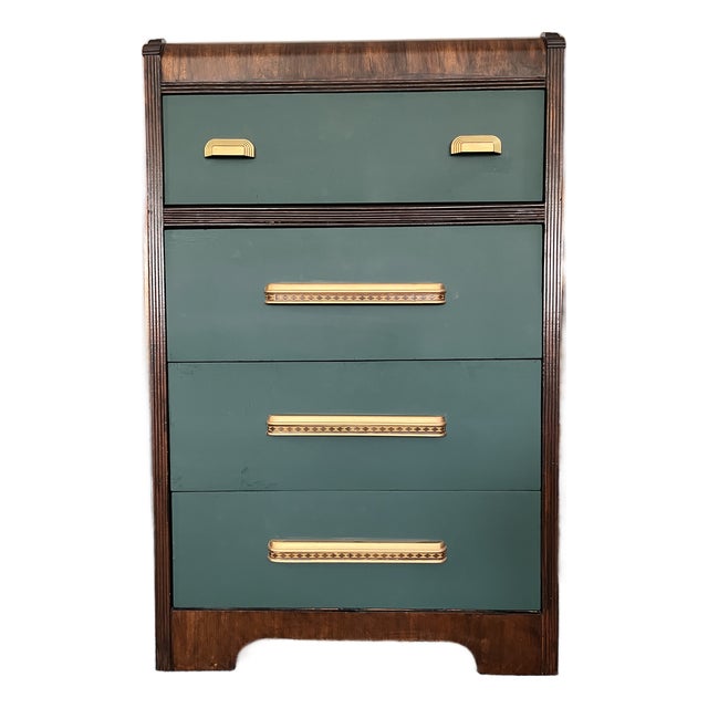 1930's American Waterfall Dresser Custom Restored For Sale