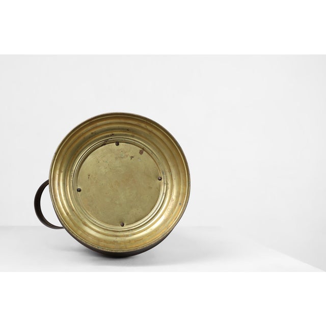 Copper Umbrella Stand with Hammered Relief of Vermeer, France, 1900s For Sale - Image 13 of 14