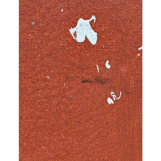 Original Large Scale Abstract Expressionist Canvas Painting Signed For Sale - Image 12 of 12