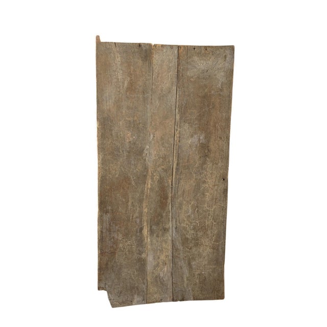 Brown Rare Old Granary Dogon Door W/Nomoo Ancestors Mali African 68"h For Sale - Image 8 of 9