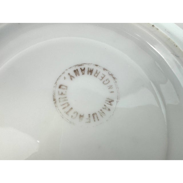 Vintage Mid Century Art Deco German Hand Painted Dish For Sale - Image 11 of 11