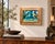 Mid 20th Century Phil Dike- Abstract Mountain Landscape With Village Study -Oil Painting For Sale - Image 5 of 13