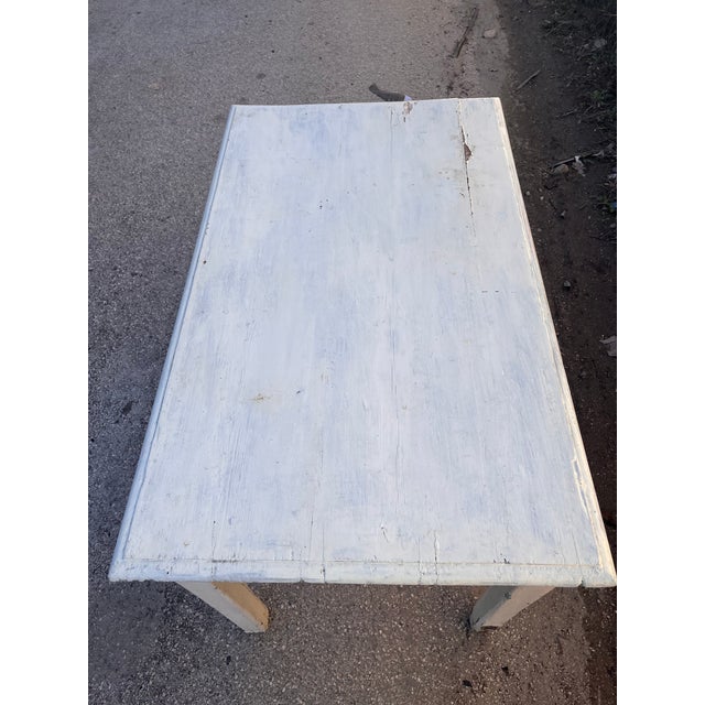Wood Worktable with Front Drawers, 1900 For Sale - Image 7 of 9