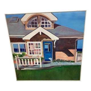 Sue Slater Realist Beach Cottage Painting For Sale