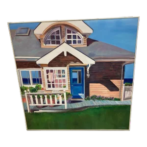 Sue Slater Realist Beach Cottage Painting