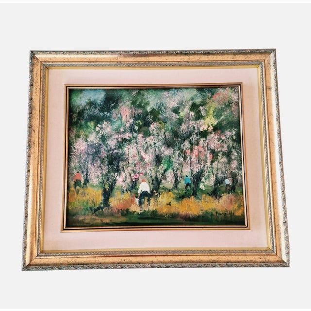 Guido Bertuzzi, Primavera, 1997, Oil Painting on Wood For Sale - Image 13 of 14