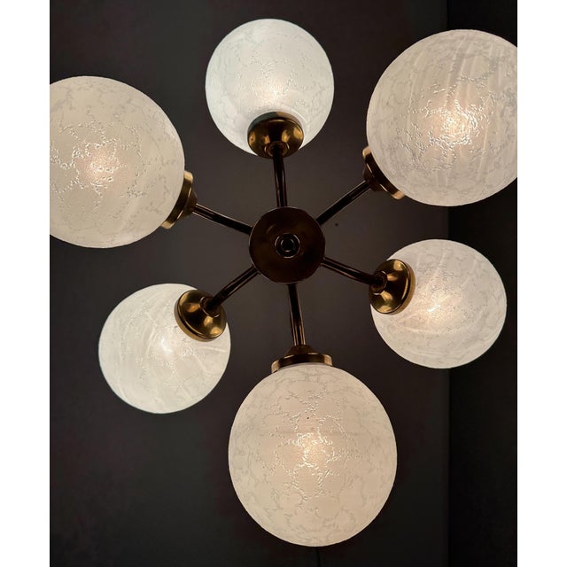 Vintage Sputnik Chandelier, 1970s For Sale - Image 9 of 15