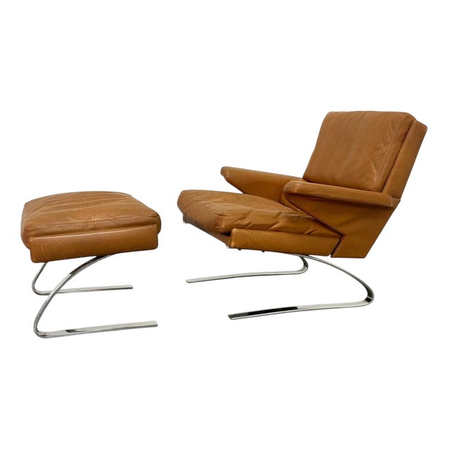 Set of Swing Lounge Chair and Ottoman from Cor, 1970s For Sale