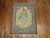 Folk Art Zabihi Collection Gray Floral Folk Style Vintage Throw Turkish Rug Dated 1969 For Sale - Image 3 of 5