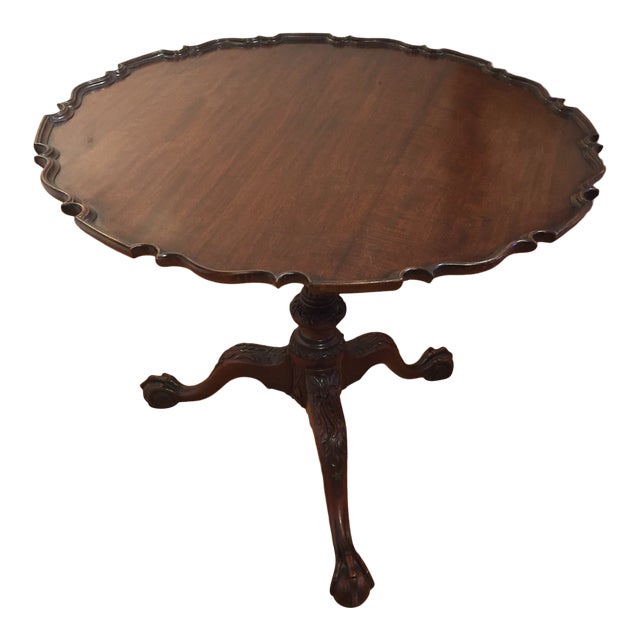 18th Century Style Philadelphia Chippendale Mahogany Pie Crust Tea