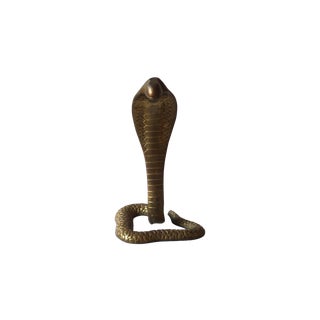 Brass Cobra Sculpture For Sale